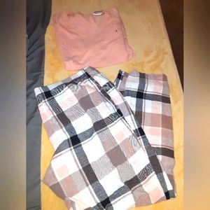 Womens size XL,  Somoma pajama pants and tshirt